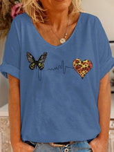 Load image into Gallery viewer, Fashion Casual Short Sleeve V-neck T-shirt Top