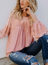 Load image into Gallery viewer, Loose Casual Linen-like Long-sleeved T-shirt