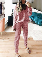 Load image into Gallery viewer, Casual Wild Impression Printed Long-sleeved Two-piece Suit