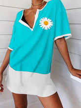 Load image into Gallery viewer, Casual V-neck Floral Print Dress