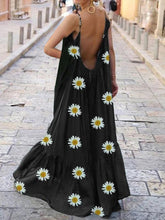 Load image into Gallery viewer, Fashionable Bohemian Daisy Print Casual Dress