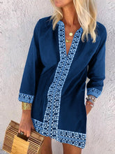 Load image into Gallery viewer, Fashion V-Neck Ethnic Printed Dress