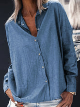 Load image into Gallery viewer, Fashion Casual Cotton and Linen Button Top
