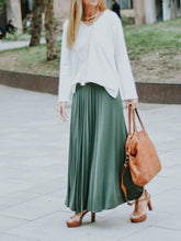 Load image into Gallery viewer, Simple Casual Loose Long Sleeve Top Skirt Knitted Suit