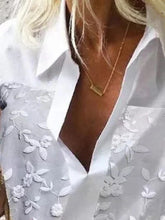 Load image into Gallery viewer, Casual Embroidered Loose Shirt