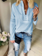 Load image into Gallery viewer, Bohemian Fashion Printed Casual Solid Color Shirt