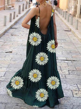 Load image into Gallery viewer, Bohemian Daisy Print Casual Fashion Dress