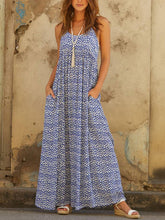 Load image into Gallery viewer, Floral Dress with Bohemian Suspenders