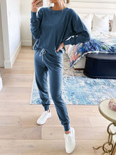 Load image into Gallery viewer, Simple Solid Color Long Sleeve Casual Suit