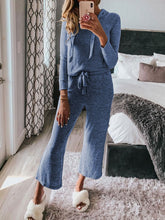 Load image into Gallery viewer, Simple Solid Color Long Sleeve Casual Two-piece Suit