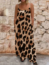 Load image into Gallery viewer, Camouflage Printing Sling Loose Casual Long Dress