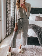 Load image into Gallery viewer, Simple Solid Color Long Sleeve Casual Two-piece Suit