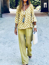 Load image into Gallery viewer, Fashionable Casual Loose Top Pants Suit