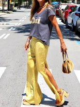 Load image into Gallery viewer, Fashionable Simple Casual Loose Top Pants Suit