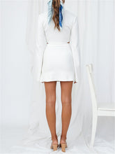 Load image into Gallery viewer, Fashionable Simple Top Knitted Short Skirt Suit