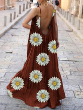 Load image into Gallery viewer, Bohemian Daisy Print Casual Fashion Dress