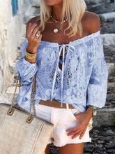 Load image into Gallery viewer, Fashionable Bohemian Printed Shoulder Shirt