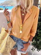 Load image into Gallery viewer, Stylish Lapel Bohemian Dot Print Shirt