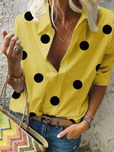 Load image into Gallery viewer, Casual Dot Print Loose Shirt