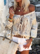 Load image into Gallery viewer, Fashionable Bohemian Printed Shoulder Shirt