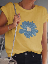 Load image into Gallery viewer, Fashion Casual Daisy Print T-shirt Top