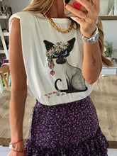 Load image into Gallery viewer, Loose Cartoon Printed Bottoming Shirt Sleeveless Tops