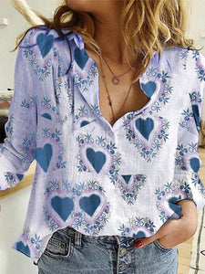 Fashion Casual Long Sleeve Shirt Top