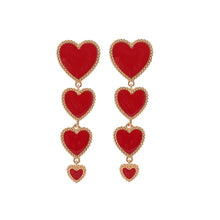 Load image into Gallery viewer, Vintage Love Heart-shaped Long Earrings
