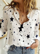 Load image into Gallery viewer, Fashion Casual Star Print Shirt Top
