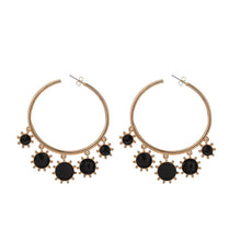 Load image into Gallery viewer, Devil&#39;s Eye Dripping Large Circle Earrings
