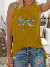 Load image into Gallery viewer, Fashion Casual Dragonfly Print T-shirt Top
