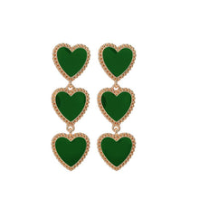 Load image into Gallery viewer, Love Shaped Long Alloy Earrings
