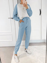 Load image into Gallery viewer, Casual Loose Color Matching Long-sleeved Two-piece Suit
