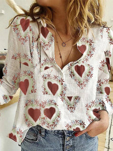 Fashion Casual Long Sleeve Shirt Top