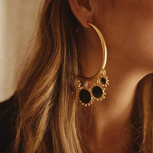 Load image into Gallery viewer, Fashion Geometric Dripping Big Circle Earrings
