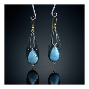 Popular Drop Shaped Colorful Turquoise Earrings