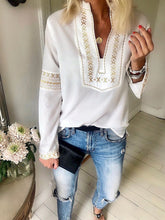 Load image into Gallery viewer, Bohemian Fashion Printed Casual Solid Color Shirt
