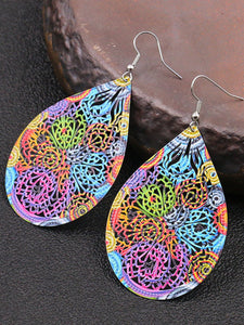 Fashion Color Hollow Earrings