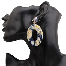 Load image into Gallery viewer, Chic Women Leopard Resin Circle Earrings
