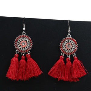 Bohemian Fashion Long Tassel Earrings