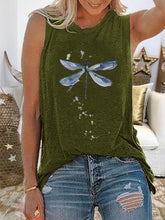 Load image into Gallery viewer, Fashion Casual Dragonfly Print T-shirt Top
