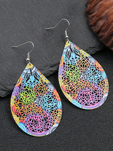 Fashion Color Hollow Earrings