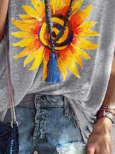 Load image into Gallery viewer, Fashion Casual Chrysanthemum Printed Short-sleeved T-shirt Top
