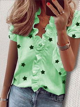 Load image into Gallery viewer, Fashion Casual Ruffled Shirt Top
