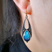 Load image into Gallery viewer, Popular Drop Shaped Colorful Turquoise Earrings
