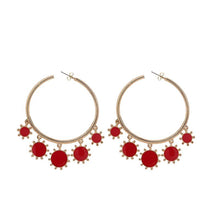 Load image into Gallery viewer, Fashion Geometric Dripping Big Circle Earrings
