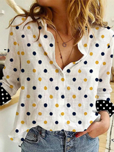 Load image into Gallery viewer, Fashion Casual Polka Dot Printed Shirt Top
