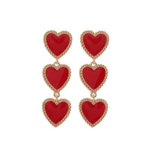 Load image into Gallery viewer, Love Shaped Long Alloy Earrings
