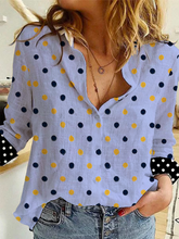 Load image into Gallery viewer, Fashion Casual Polka Dot Printed Shirt Top
