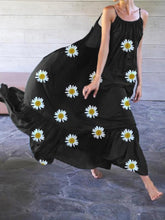 Load image into Gallery viewer, Fashionable Bohemian Daisy Print Casual Dress
